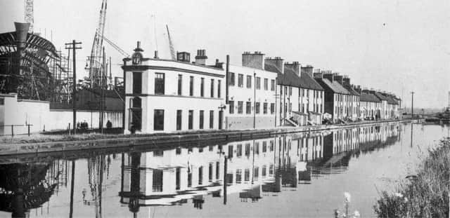 Grangemouth canal and dockyard around 1950