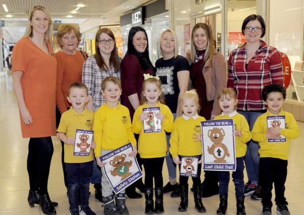 Children from Kinneil Primary nursery class were the first to try out the new Follow the Bear scheme