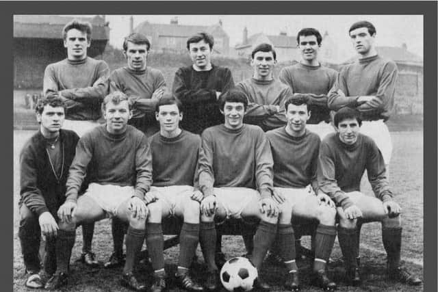Alex Smith played for Stenhousemuir, Stirling Albion, East Stirlingshire and Albion Rovers (pictured above, front row).