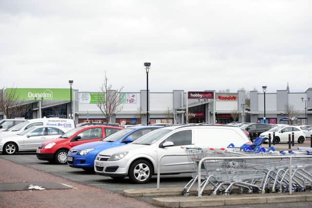 The incident took place at Falkirk Central Retail Park