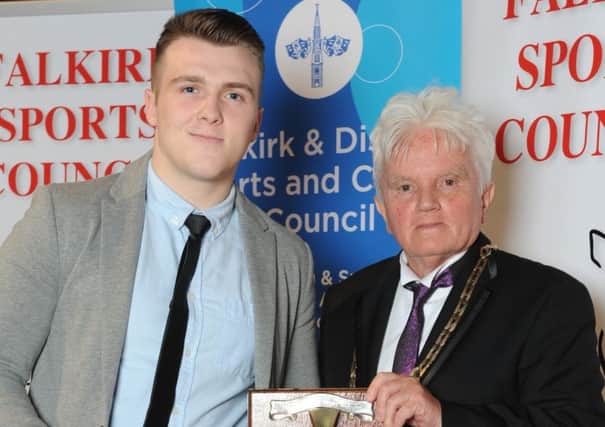 Jay landed the top prize on the night and was presented with the award by Provost Billy Buchanan. Picture Paul Borg Grech.
