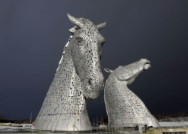 The Kelpies are one of several attractions for tourists visiting the Falkirk district