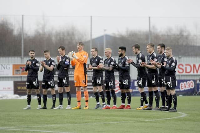 The Bairns are still playing for more than pride. Picture Michael Gillen.