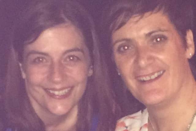 Anne Nixon, left, whose tragic sudden death shocked family, friends and colleagues, with her sister Louise, right.