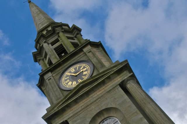 As author Jack Gillon relates, in 1927  Falkirk's iconic steeple was struck by lightning and 40 feet of masonry crashed to the High Street below.  However the Falkirk Herald - while applauding the fact that nobody was killed - didn't allow its report to get too carried away.