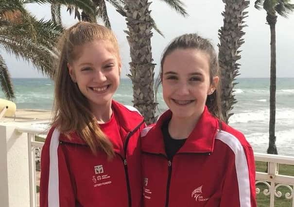 Jordyn Smith (left) and Erin Shaw of Central Taekwondo Academy both fought at then World Junior Championships in Tunisia.
