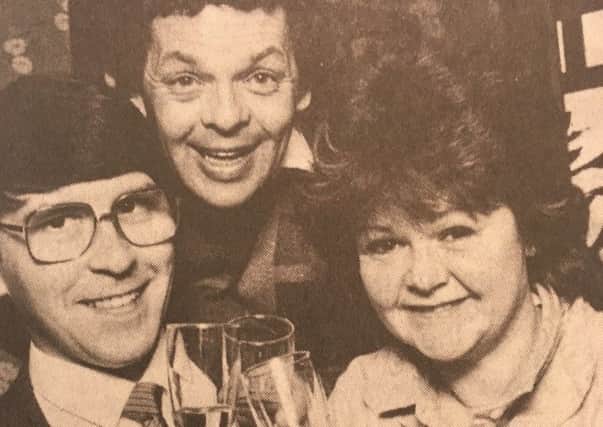 Kevin O'Brien with The Krankies in 1986
