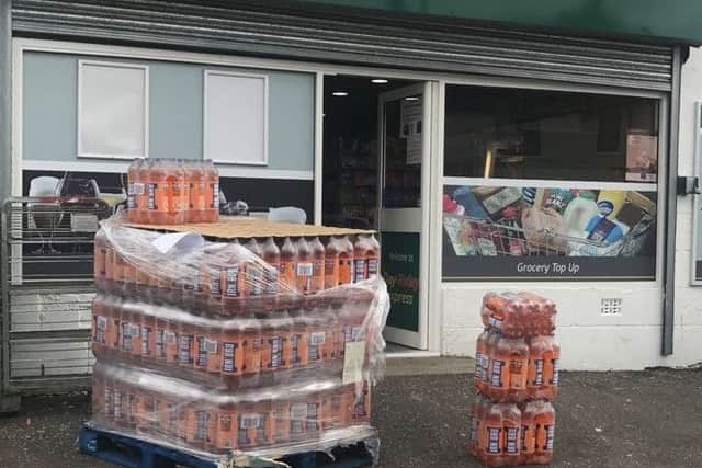 Day-Today Express in Stenhousemuir has been selling a pallet of Irn-Bru a day
