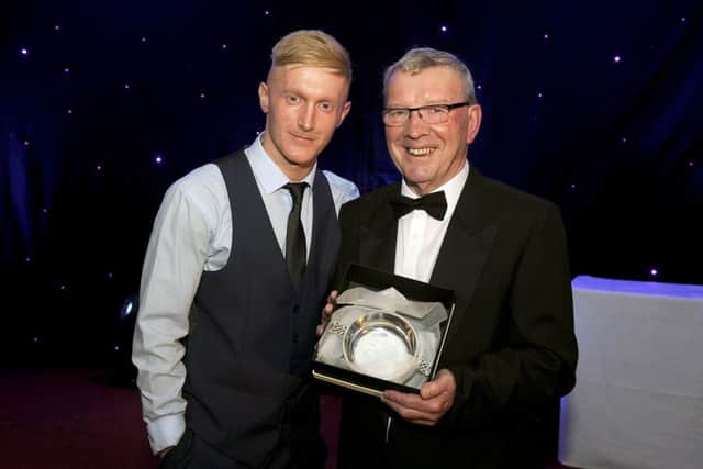 Alex Smith had praise for Craig Sibbald during his speech after receiving the Outstanding Achievement award. Picture Michael Gillen
