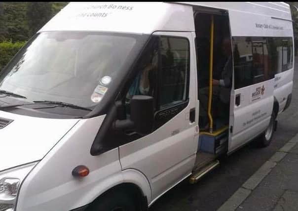St Andrew's Parish Church's mini-bus was stolen overnight