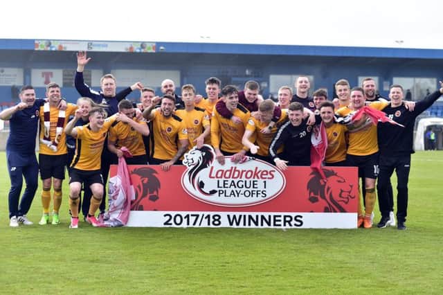 Brown Ferguson was delighted for many Stenhousemuir supporters and key figures, past and present, as he reflected on the promotion triumph (Picture Duncan Brown)