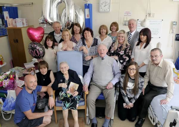 Jean Grosvenor was joined by members of her family for her 100th birthday