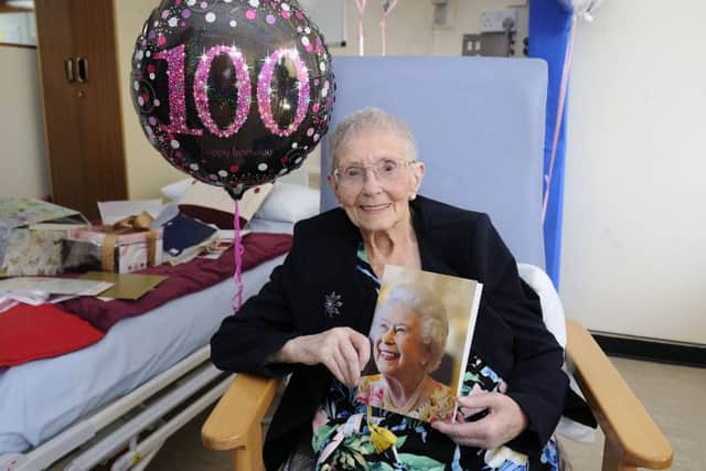 Jean Grosvenor received a special message from the Queen