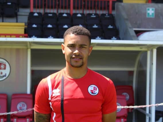 Dennon Lewis. Picture courtesy of Crawley Town/ JP Archive