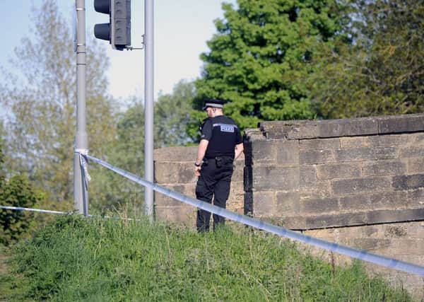 Police spent some time at the scene of the alleged assault (Picture: Michael Gillen)