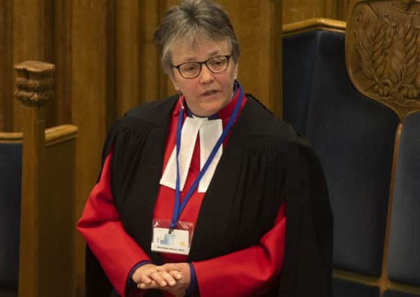 Right Rev Dr Susan Brown, Moderator of the General Assembly, chaired the debate.