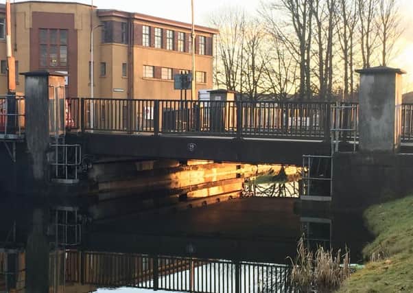 A bridge too far - the lifting bridge at Bonnybridge has been a main bone of contention in the growing row over alleged neglect of the Forth and Clyde canal.