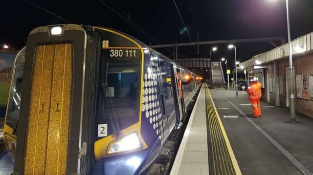 Network Rail engineers have completed the first phase in the project to electrify the railway lines linking Stirling, Dunblane and Alloa to the main Glasgow-Edinburgh route.