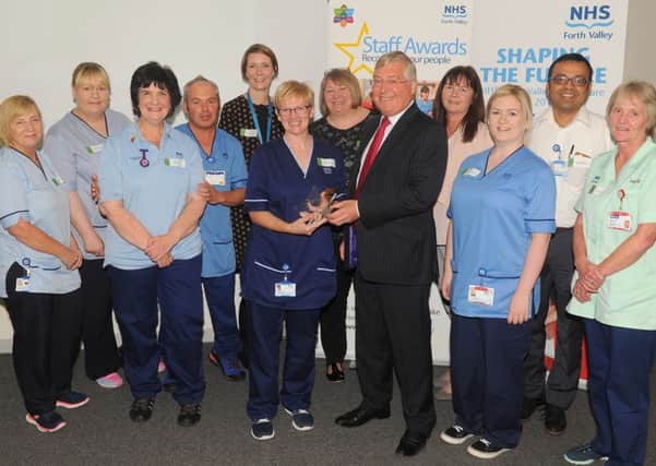 Ward 4 of the Mental Health Unit at Forth Valley Royal Hospital won the 2017 Outstanding Care Award at NHS Forth Valley Staff Awards