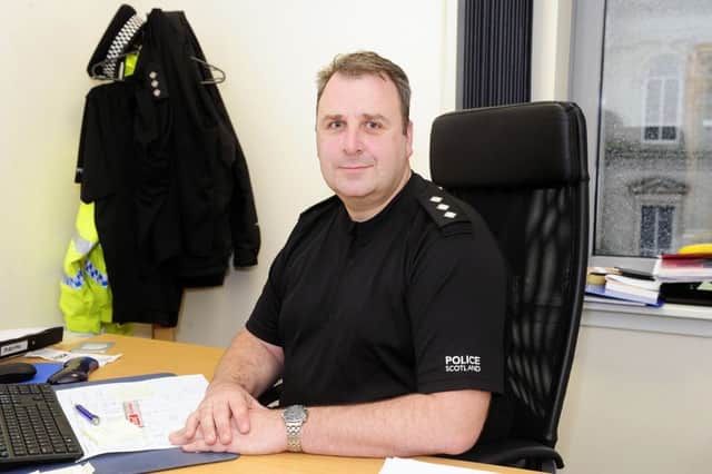 Chief Inspector Damian Armstrong, Area Commander for Falkirk Area Command, based at Falkirk Police Office.