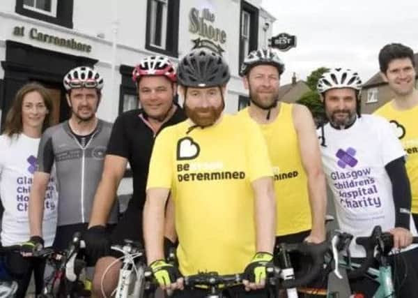 Stephen Donovan and friends are cycling from the Kelpies to Cardiff for a range of different charities