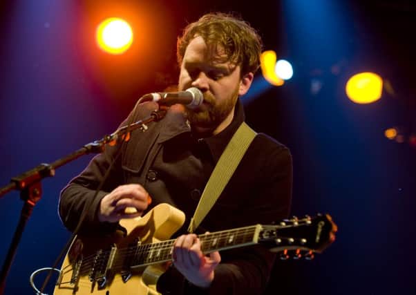 Scott Hutchison in his prime - on the Waverley stage of Edinburgh's Hogmanay back in 2010.