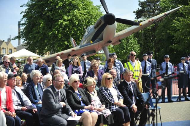 Ceremony to mark the 100th anniversary of the RAF.
 Pic by Alan Murray