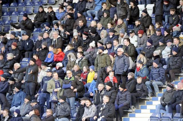 Falkirk fans have backed the Bairns - but some are becoming impatient with no signings in the past few weeks. Picture Michael Gillen.