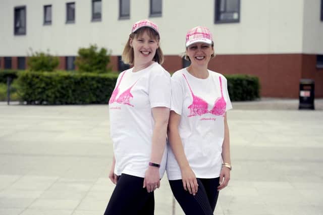 Two nurses doing the MoonWalk, Yvonne Cairns and Jill Thomson for local feature.