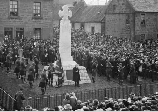 The Laurieston Memorial unveiled in August 1921