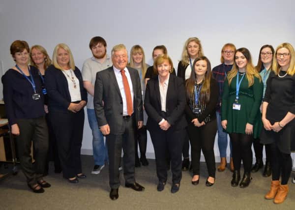 NHS Forth Valley has received a gold Investors in People status for its work, including hiring a raft of modern apprentices (above)
