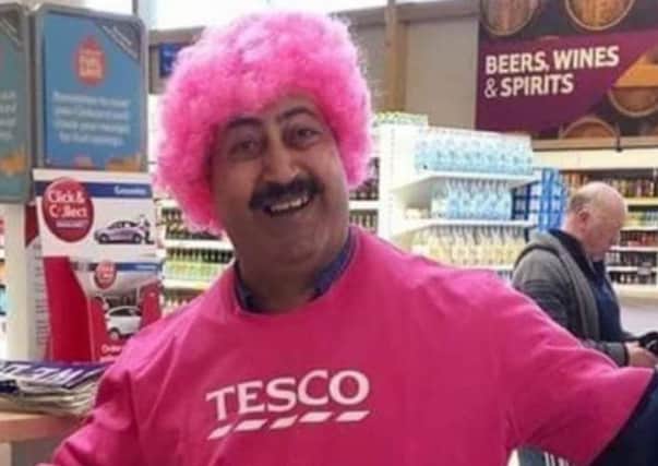 Tesco worker Atef Agha. Picture credit: Leanne Breen on Facebook