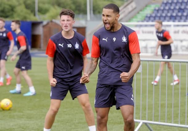 Dennon Lewis and Tom Owen-Evans enjoyed their first training session (Photo: Michael Gillen)