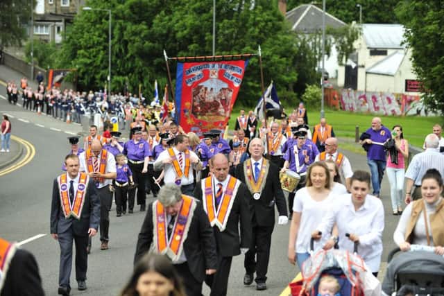 Orange walks will take place around the district. Picture Alan Murray