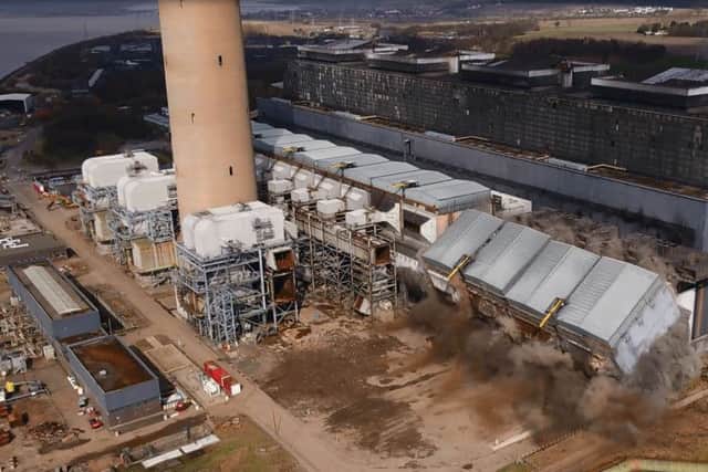 The power station was also the site of a controlled explosion in April. Picture: Paul Ferguson.