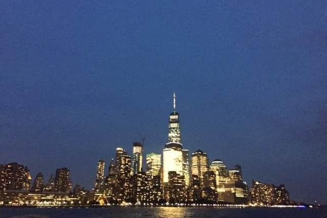 The pair must wait to experience the Manhattan skyline for themselves.
