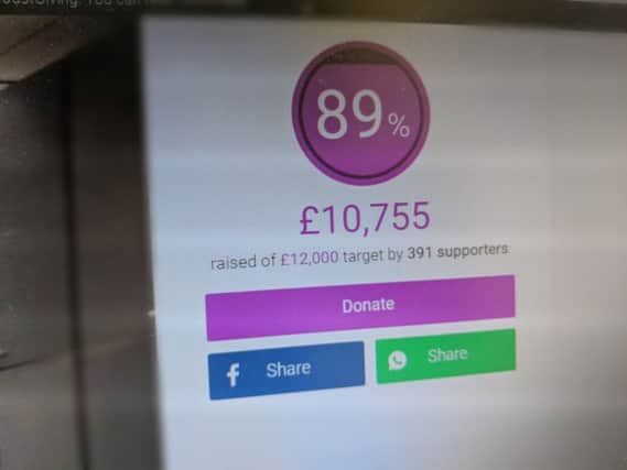 The target has almost been reached. Pic: JustGiving