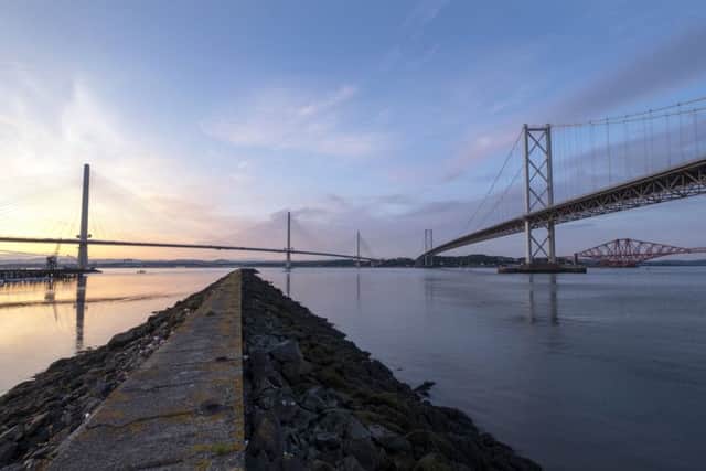 The three bridges...across the River Forth at Queensferry are also on the top 200 list. (Pic: Ian Rutherford)