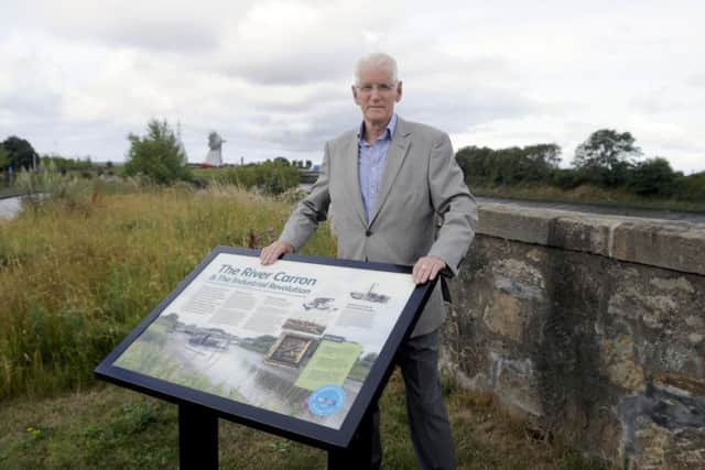 Friends of Charlotte Dundas volunteer Ken Hutton checks out the new trail.