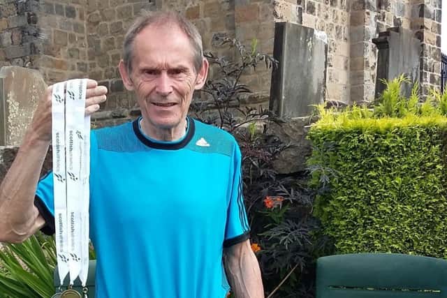 Alex Donald, ex pro footballer who won 3 medals at Scottish Masters Athletics Championships last week