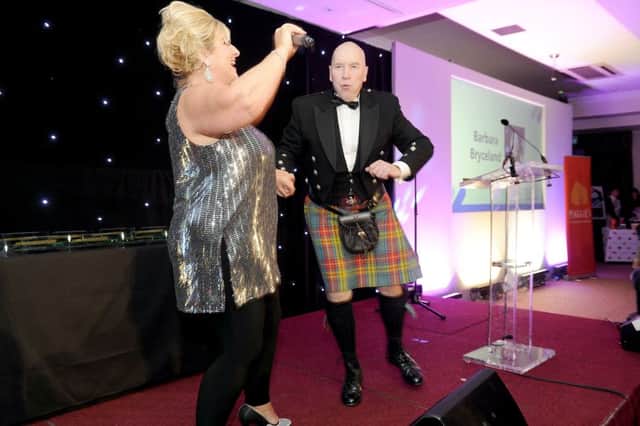 Barbara Bryceland was among the entertainment at last year's awards - and had the guests on their feet! Picture Michael Gillen.