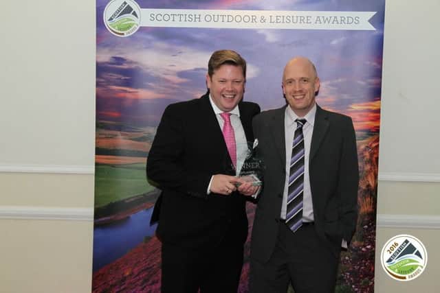 Chalk and cheese...Peter Ferguson (left) and John Richardson, co-directors of Party at the Palace, have different views on how best to get through the weekend. But there's no doubting the combination works, with their event winning Best Outdoor Festival at the Scottish Outdoor and Leisure Awards in 2016.
