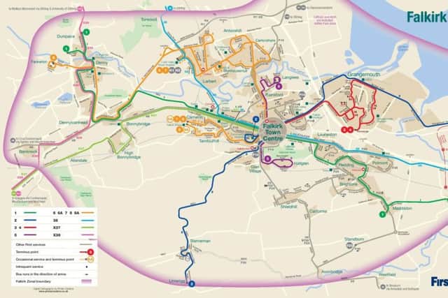 The new Falkirk network map