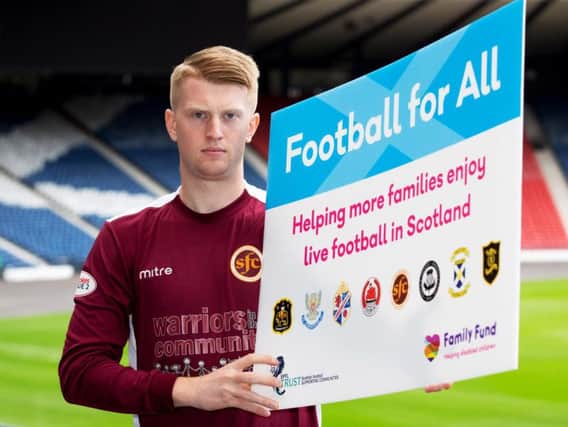 Stenhousemuir's Alan Cook supporters Football for All.