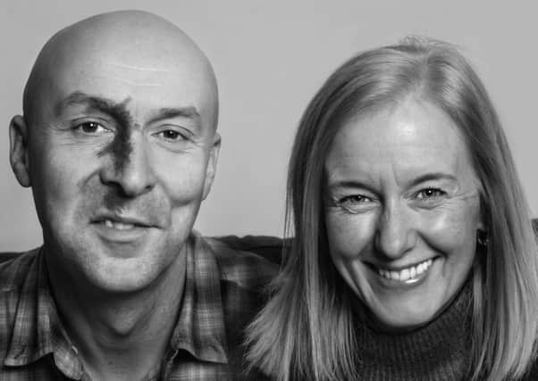Top author Chris Brookmyre and partner in crime (fiction, and in real life) Marissa Haetzman.