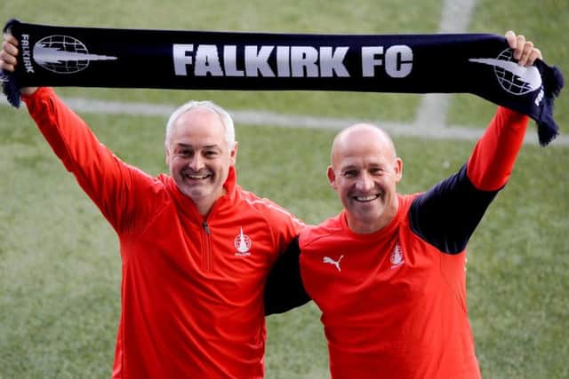 Ray McKinnon will be joined by assistant Darren Taylor (right) at Falkirk