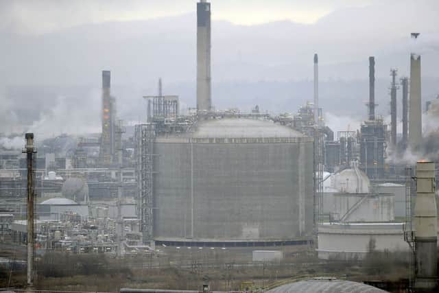 Grangemouth also hosts Europe's biggest ethane tank. Picture: Michael Gillen