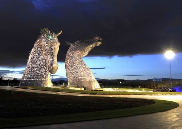 The Kelpies have become a major tourist attraction