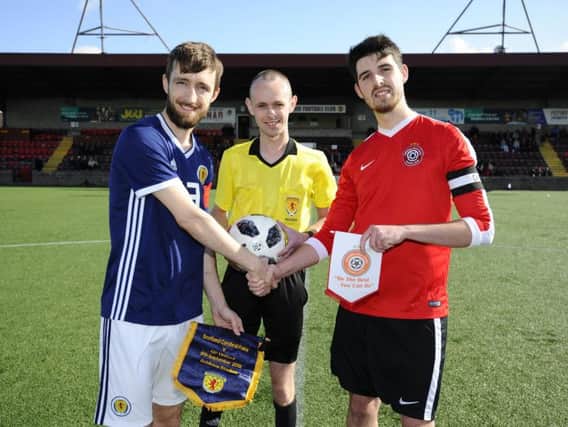Scotland's national cerebral palsy team defeated CP United, an English side, 11-1 at the weekend