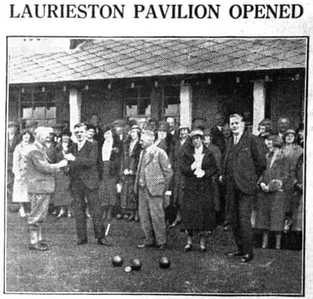he opening of the new pavilion in 1933